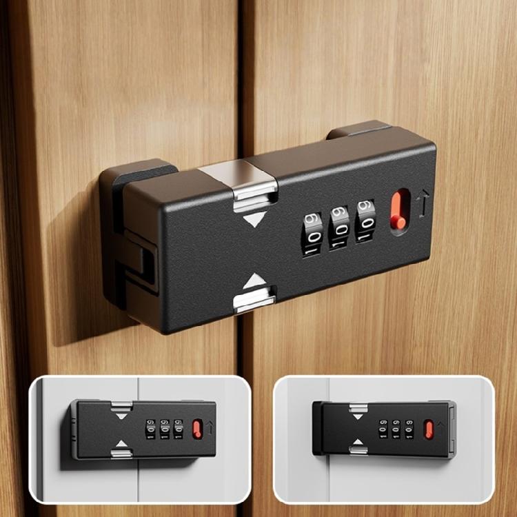 High Security Cabinet Lock Keyless Door Bolt Security Drawer Lock Adjustable Password Mechanism Easy to Install