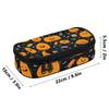 Pen Case Wear Resistant Polyester Portable Secure Zipper Closure with Main Compartment Mesh Pocket and Pen Slots for Students