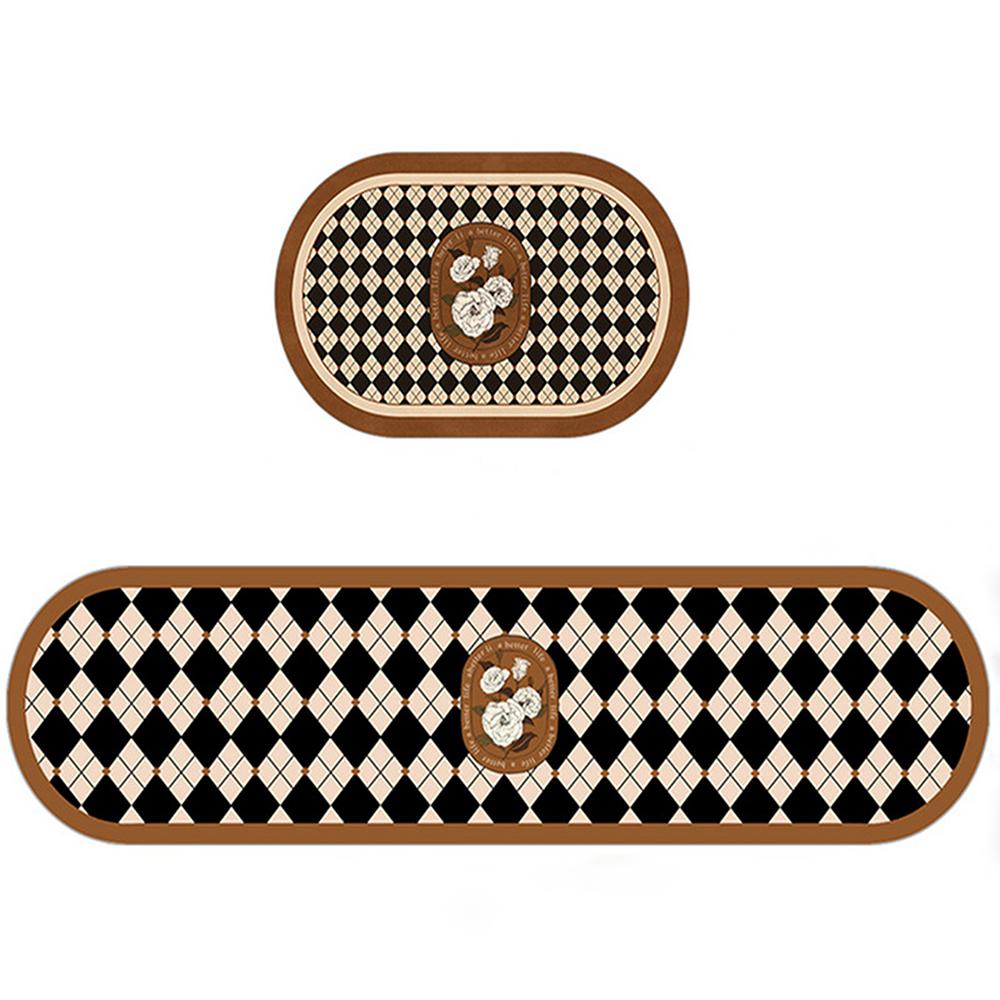 American Style Kitchen Floor Mat Non-slip Washable Household Long Rugs Water-absorbing Oil-absorbing Pad Premium Kitchen Carpet