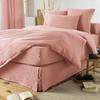 Cache-sommier - Gaia - 180x200 cm - Gaze de coton - Rose pêche - OEKO-TEX