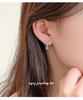 Cui Yan S925 Sterling Silver Korean Style Floral Stud Earrings - Trendy, Simple Pendant Design for Women