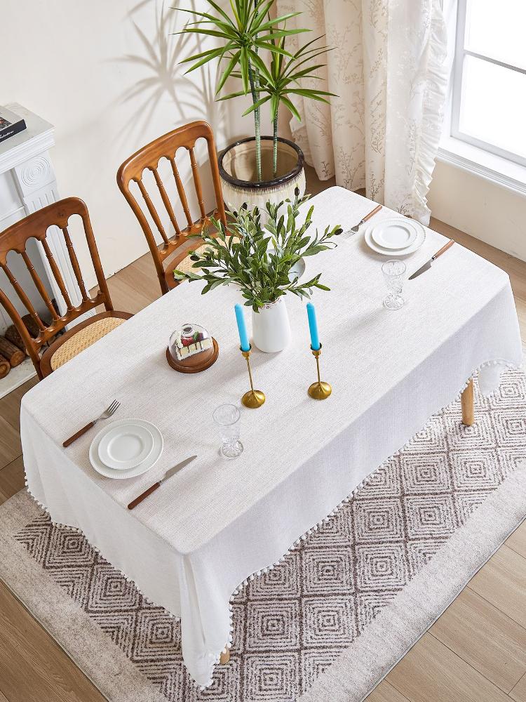 New Dust-proof and Heat-insulating Tablecloth Household Rectangular Dining Table Cloth Coffee Table Cover Cloth