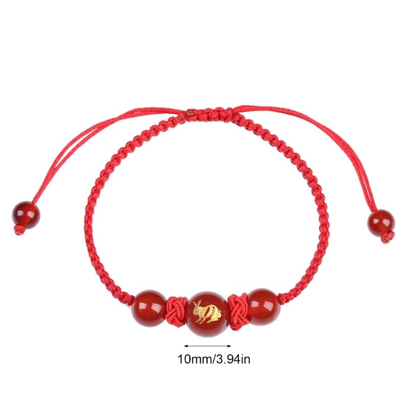 Chinese Snake Red String Bracelet Adjustable Charm Jewelry Luck Braided Rope Bracelet Suitable for Women and Men Present