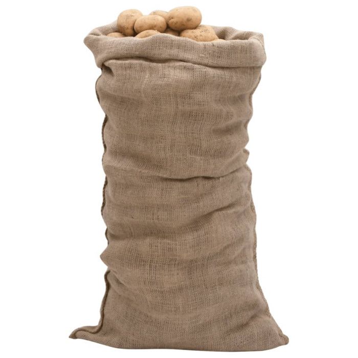 Sacs en jute 10 pcs 65x135 cm 100 % jute 220 g m²