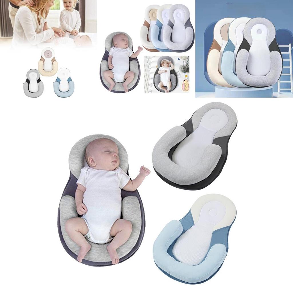 Premium Baby Head Shaping Pillow For Newborns With Comfortable Polyester Fiber Filling