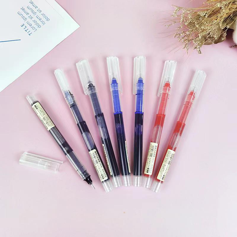 Quick-drying Rollerball Gel Pen 0.5mm for Students, Carbon Ink, Water-based, Fast-dry Signing Pen