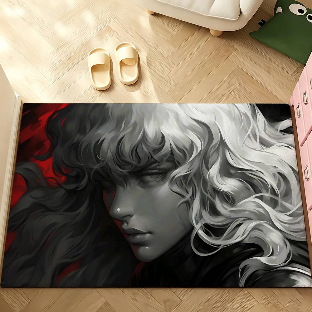 Cool Anime B-BerserkS Carpet Bathroom Anti-slip Mat Door Mat Home Decoration Mat Entrance Door Mat Scratch-resistant Door Mat