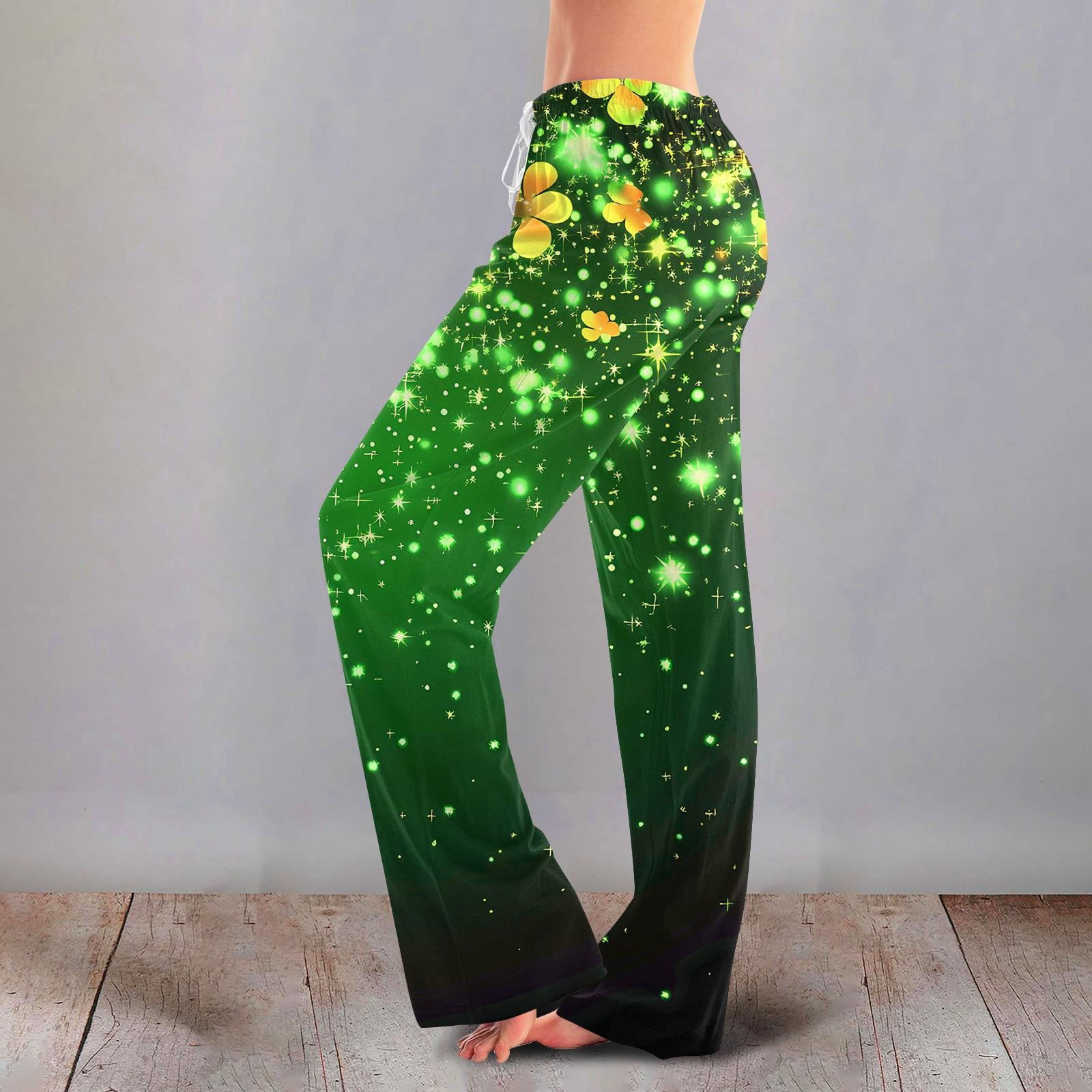 

Women s Casual Fashion Comfort Pajama Pants Print Drawstring Pants Full Length Long L