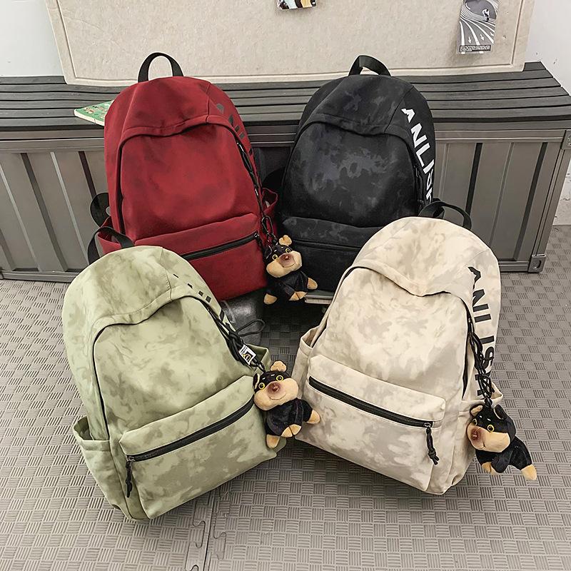 School Bag for Male High School Students, Simple and Versatile, Large-capacity Backpack, Lightweight Female College Students, Outdoor Travel Backpack