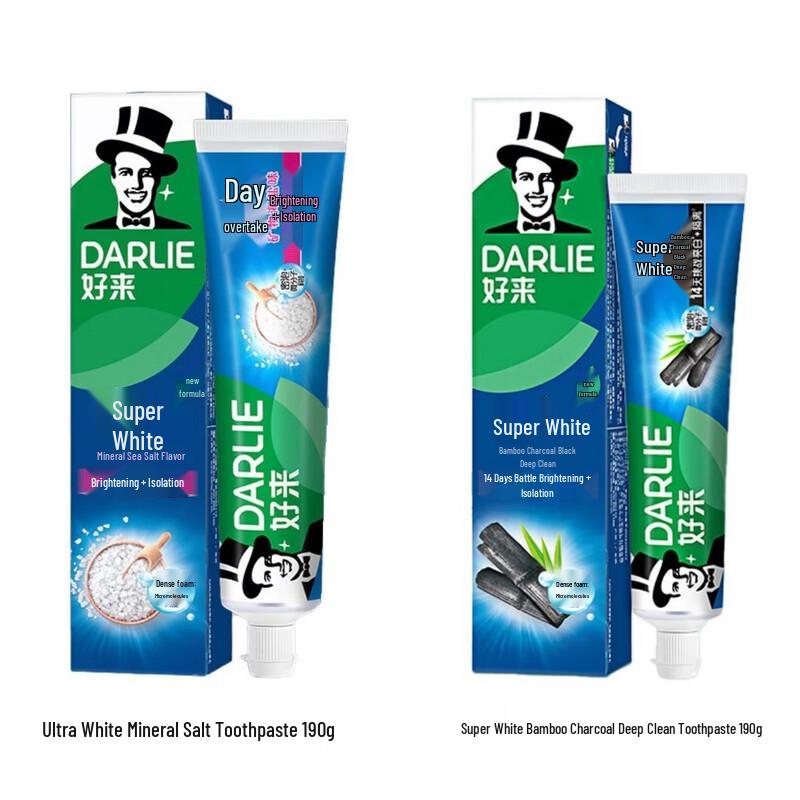

Darlie Fresh & Bright Stain Removal Toothpaste 190g - 4 Tubes Combo Set