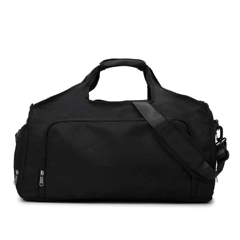 

Simple and Fresh Fitness Bag Dry Wet Separation Sports Fitness Bag Travel Portable Shoe Warehouse Simple Luggage Bag чёрный