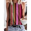 Fashionable geometric rainbow 3D printed vest