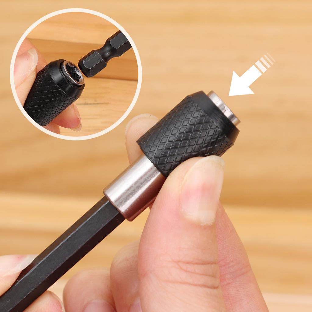 1/4” Hex Shank Quick Release Magnetic Drill Bits Holder Socket Screwdriver Impact Driver Drill Extension Bit Chuck Adapter Tool