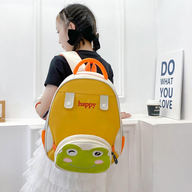 Lightweight And Comfortable Nylon Backpack For Kids With Cute Cartoon Design