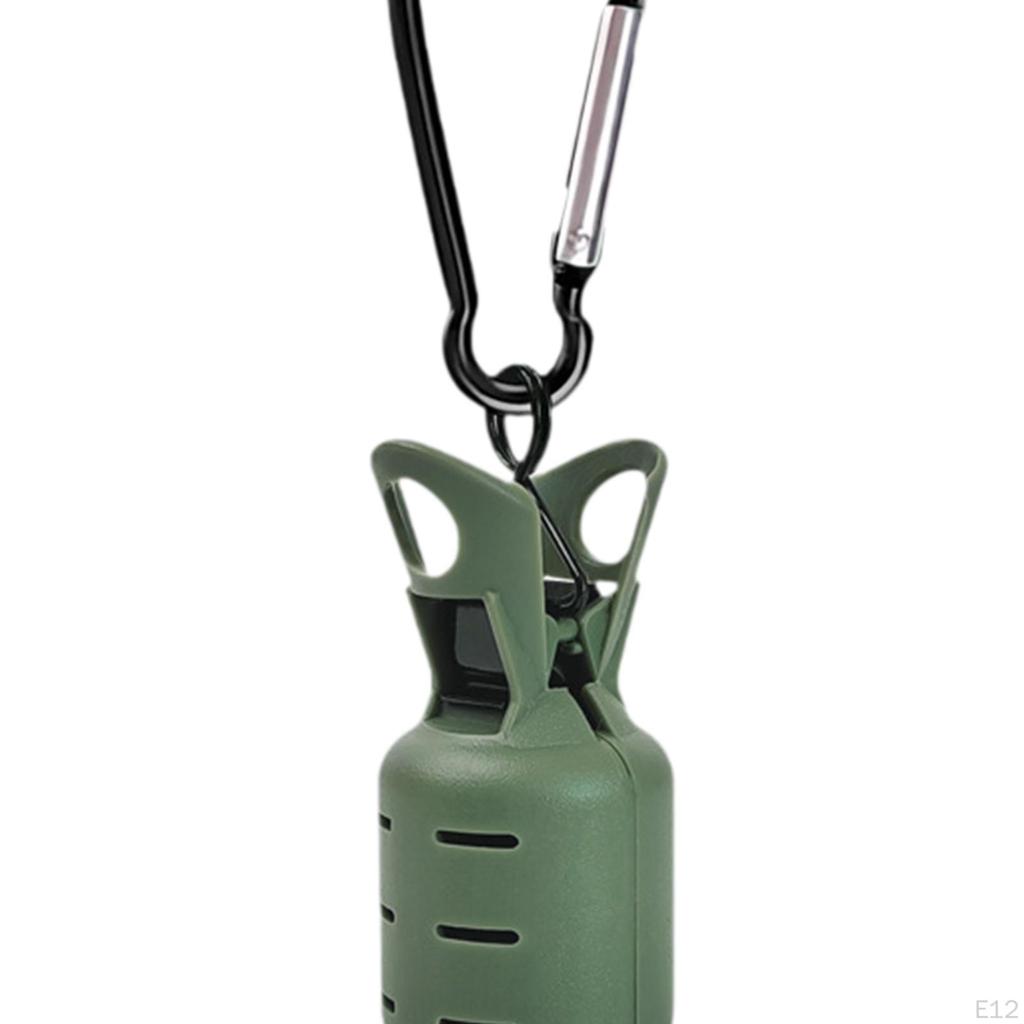 6 Fishing Hook Bonnets with Carabiners for Outdoor Use