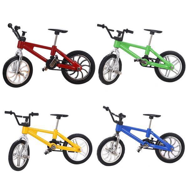 1:18 Finger Bicycle Model Set - 4-Piece Alloy Mini Toy Simulation