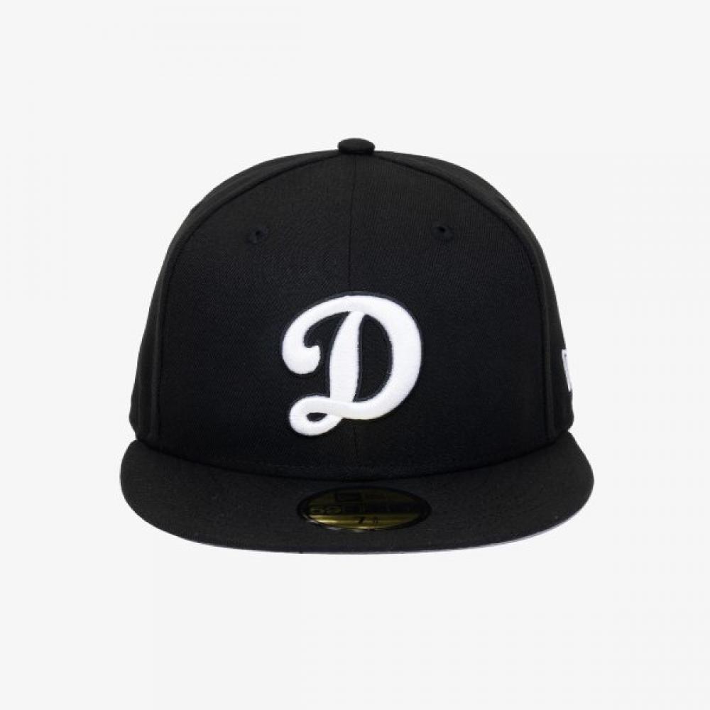 New Era Mlb Los Angeles DoDgers D Logo Basic fitteD Cap Black White 11591146