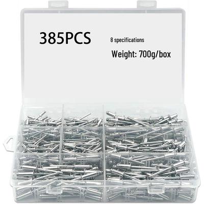 385-Piece Rivet Set: Popular Fasteners for Construction & Metalworking