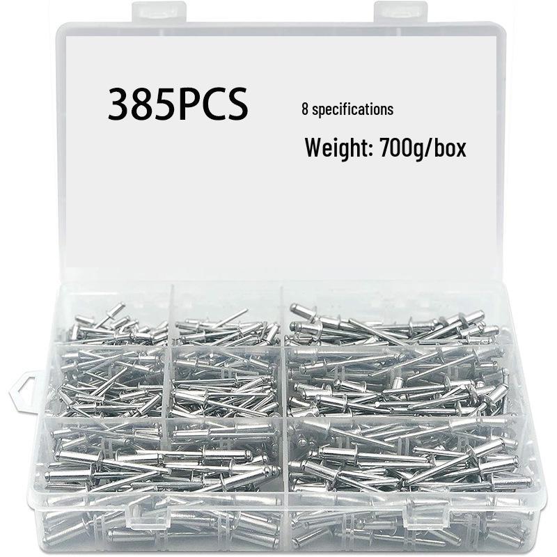 

385-Piece Rivet Set: Popular Fasteners for Construction & Metalworking