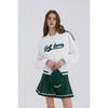 GOXO Varsity Jacket White Golf Rubber