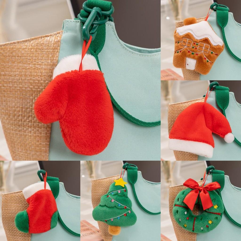 Plush Christmas Tree Hanging Ornament Xmas Gingerbread Doll Pendant Decor Home