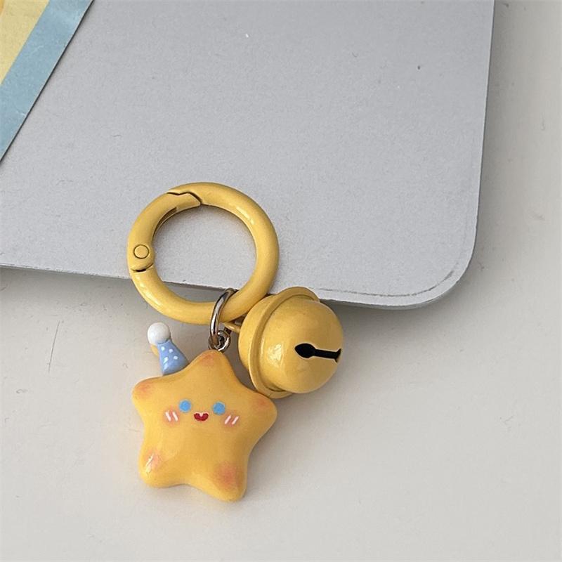 

Cute Cartoon Hat Star Keychain Fashion Kawaii Sweet Pentagram Keyring For Women Girls Lovely Backpack Pendant Decoration A1