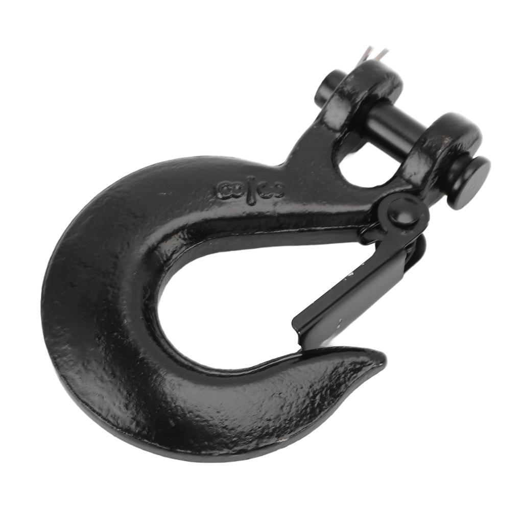 3Celsius8 Inch Chain Hook 18000lb Load Capacity Alloy Steel Zinc Clevis Slip Hook with for Trailer Truck Agricultural Equipment