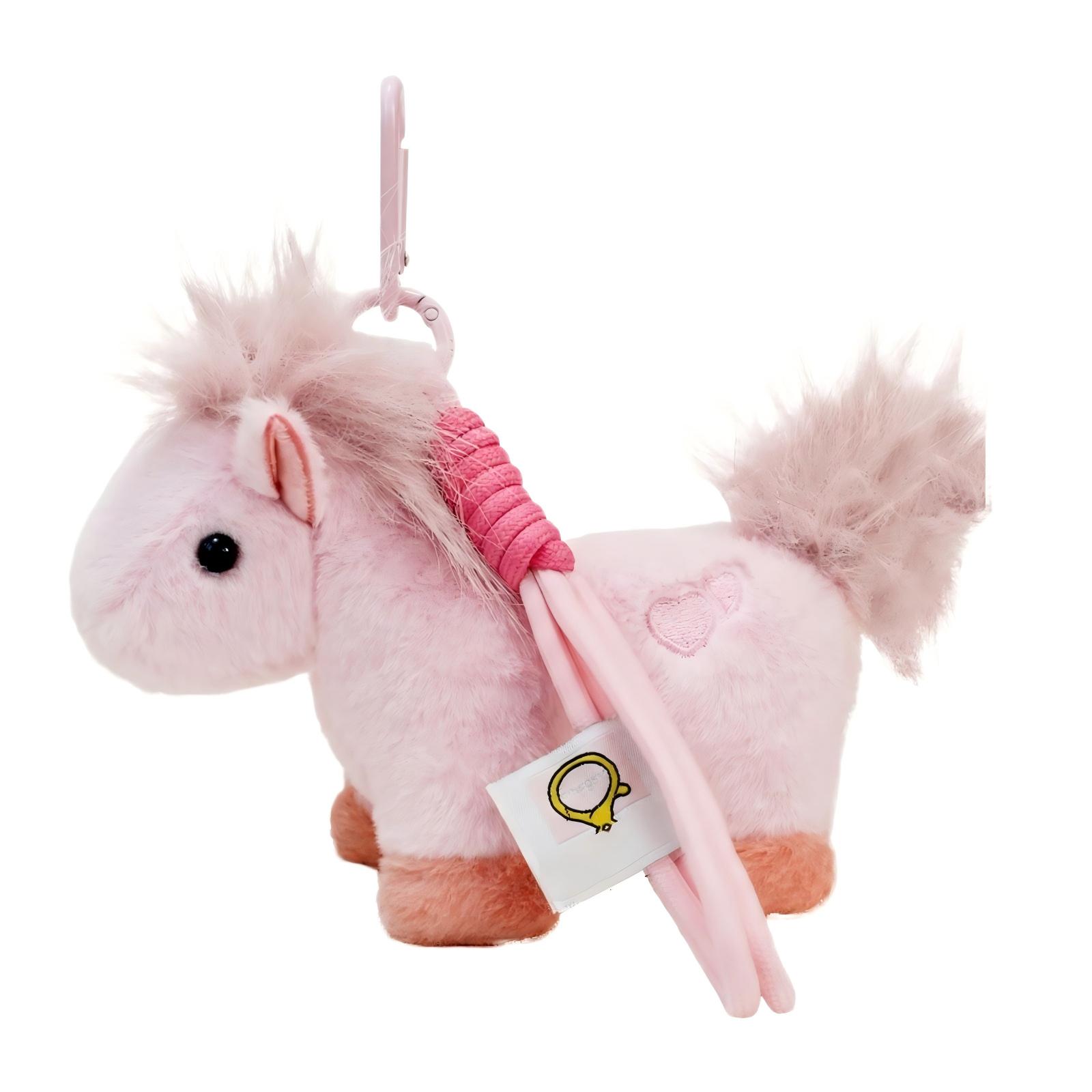 

Horse-Year Plush Toy – “Instant Wealth” Doll, Bag Charm, And Keychain One Size рожевий