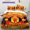 Jednoduchá MUFC Dekorace Sada povlečení s přikrývkou Potah na přikrývku Povlak na polštář Domácí dekorace Dárek k narozeninám (1 * povlak na peřinu + 2 * povlak na polštář, bez jádra)