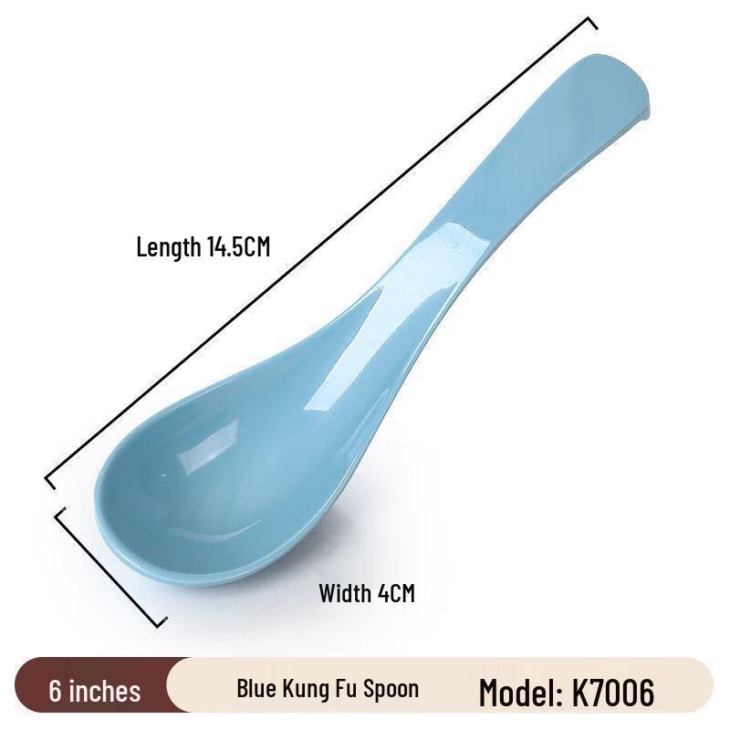 Jijun Melamine Plastic Soup Spoons 10-Pack