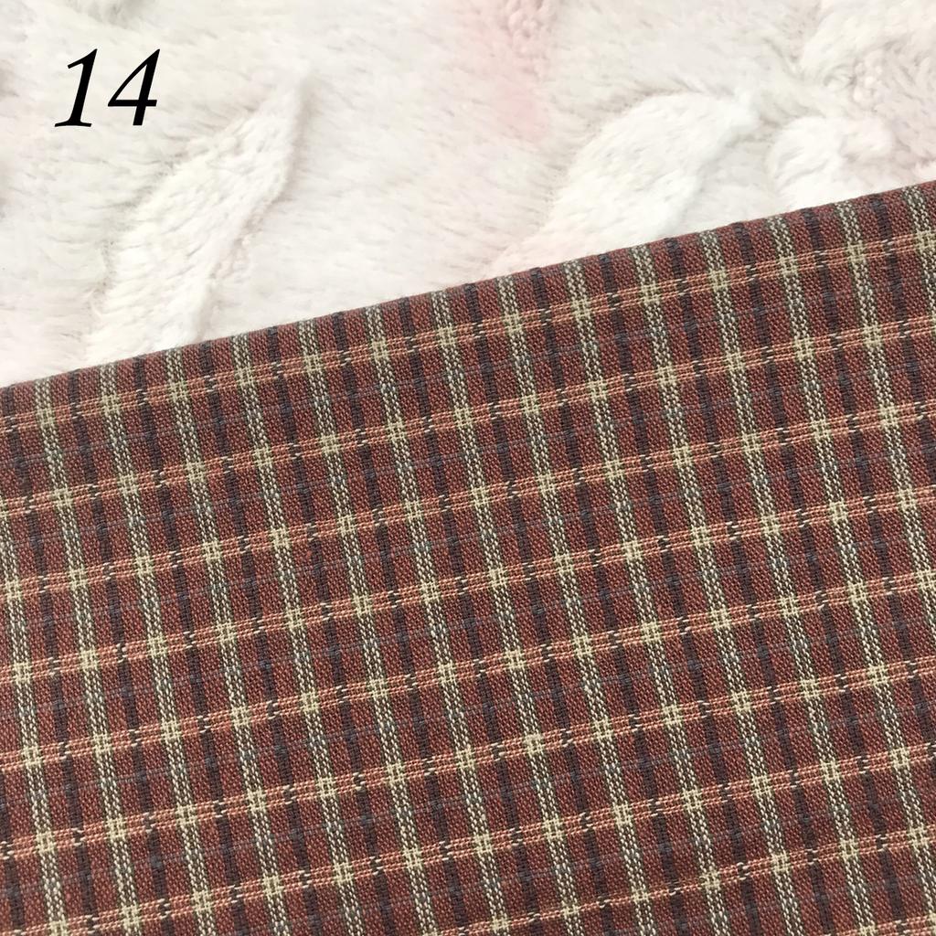 Lattice series DIY Japan Little Cloth group Yarn-dyed fabric,for sewing Handmade Patchwork Quilting ,For Sewing Doll clothes