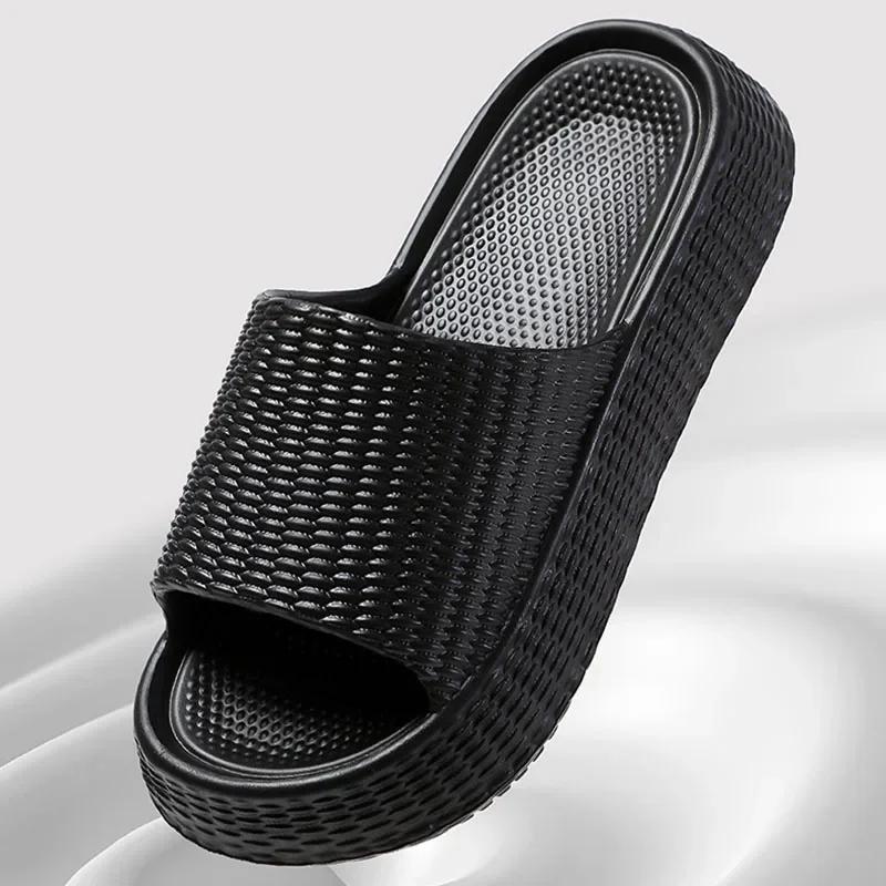 Fashion Comfortable Soft Platform Slippers Women Summer Lightweight Non-Slip Cloud Slides Woman Thick Sole Non-Slip House Slippers