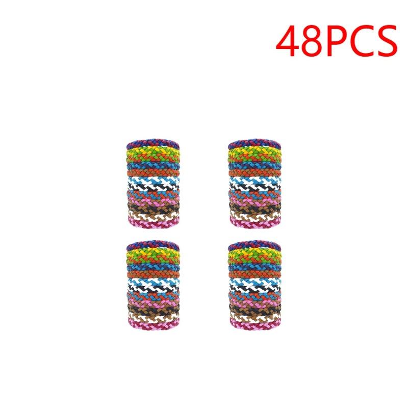 12-60Pcs Anti Mosquitoes Wrist Band Portable Outdoor Anti Bugs Bracelet Reusable Safe Wristbands for Sports Travel Camping
