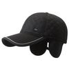 Șapcă de Baseball de Iarnă pentru Bărbați, cu Protecție pentru Urechi, Rezistentă la Vânt, din Bumbac, Casual, pentru Bărbați de Vârstă Mijlocie și Vârstnici.