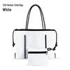 EVA Waterproof Women's Shoulder Tote Bag - Thick Diving Material for Beach & Outdoor Use