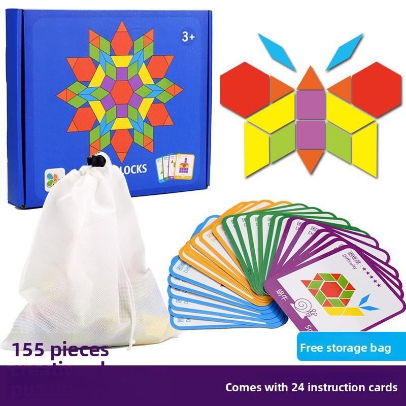 Wooden Creative Jigsaw Puzzle For Kids Early Education Brain Development