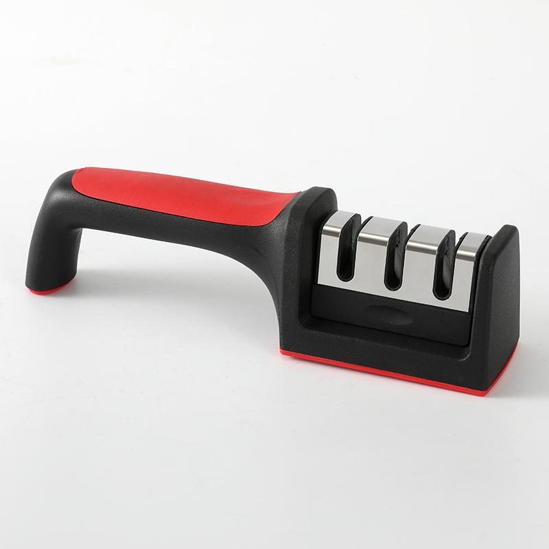 

Точилка бытовая быстрая точилка точильный камень заточка кухонных ножей кухонный гаджет точилка 3/4-ступенчатая 21.5x5.6x5cm