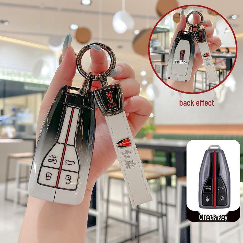 Tailored Key Case for Hongqi Models: H5, HS5, H9, HQ9, H6, HS7, HS3, EH7, Tiangong 08.