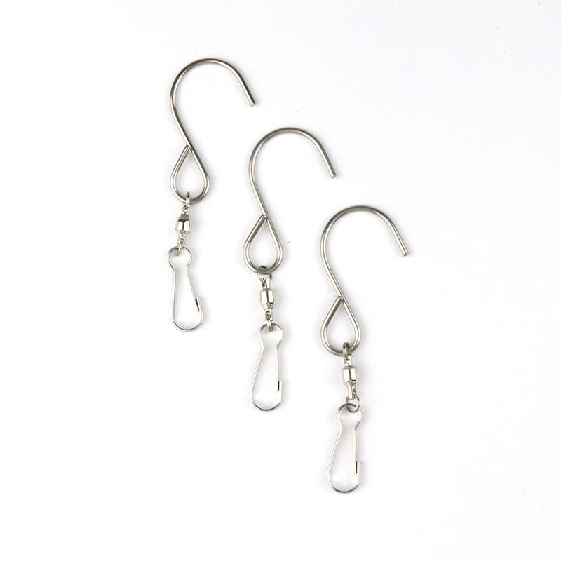 Swivel Hooks Clips Heavy Duty Durable 1/5 Pcs for Hanging Wind Spinners Crystal Twisters Patio Porch Decoration