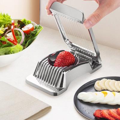 Aluminum Alloy Egg Slicer Multi-functional Strawberry Mushroom Sandwich Salad Hard Boiled Eggs Dicer Masher Cutting Tool Kitchen Gadgets