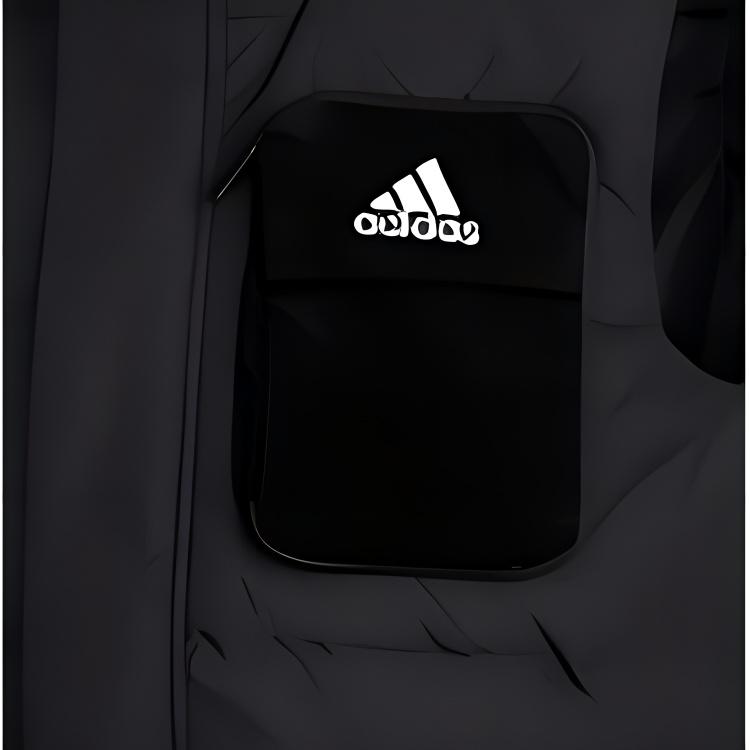 Adidas Solid Color Stand Collar Zippers Brand Logo Print Vest Teenagers H45048