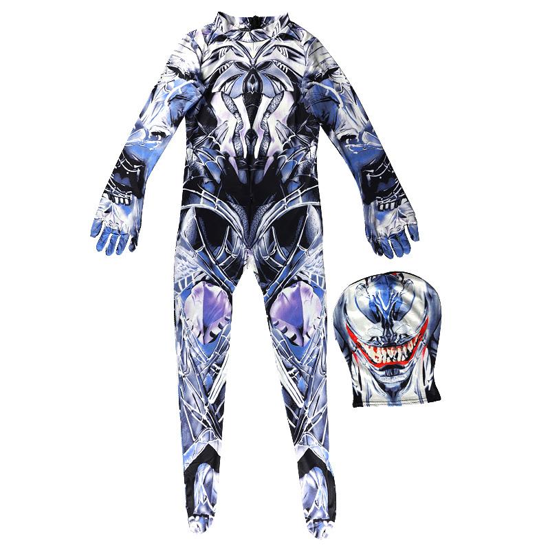 Factory  Halloween Movie Character Costumes Superhero SpiderMan Mask with Headgear Adults Jumpsuit  Milk Silk Fabric