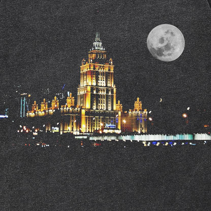 Streetwear Building Grafické Unisex tričko Bavlna Prané Černé Tričko Unisex Topy Trička Léto Tričko s krátkým rukávem