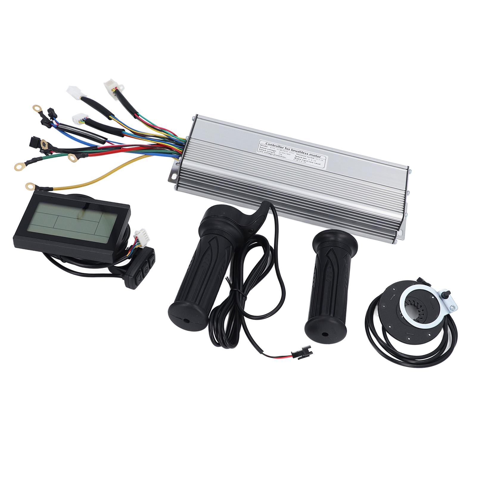 Bike Controller Twist Throttles Power Assist Sensor Display Panel Kit with BT Module Electric Bike Conversion Kit for 72V 3000W Motor