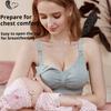 Pregnant Women's Front-opening Large-size Nursing Bra for Breastfeeding Gathered and Anti-sagging Large Cup Underwear