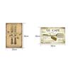 Segno di Latta Metallico Vintage per Cucina Poster Retrò Piatto per Cibo Pub Bar Cucina Sala da Pranzo Decorazione Murale Decorazione per la Casa 20*30cm