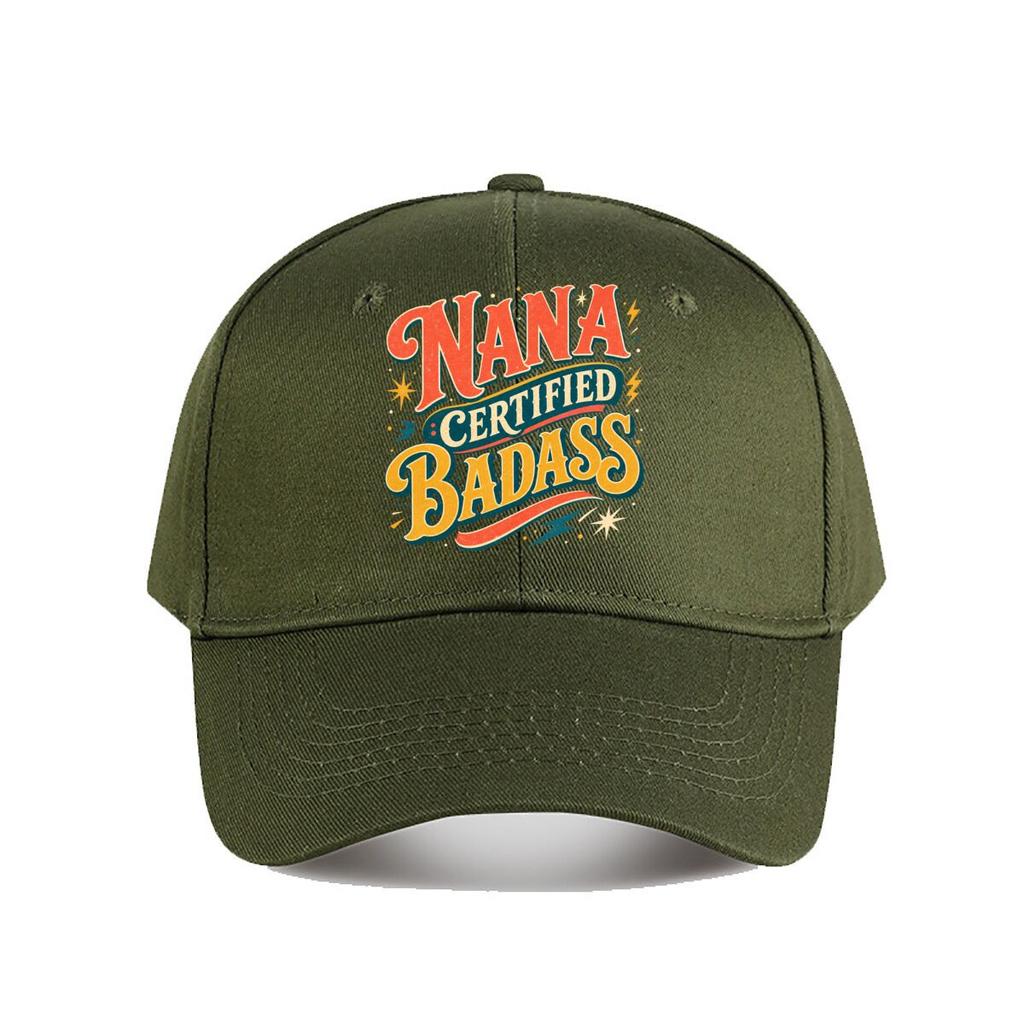 Nana Certified Badass Retro Letterin Baseball Cap Fashion Outdoor Sports Sunhat Unisex Snapback Cap Womens