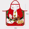 Christmas apron, Christmas cosplay, decorative props, restaurant staff decorative apron, Santa Claus outfit