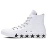 Miley Cyrus X Chuck Taylor All Star Hi Simple & Versatile Comfortable High Top Espadrilles Women's Pearl White Black