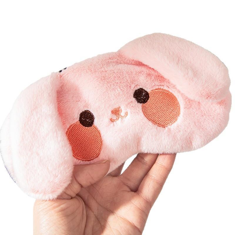 1 ks kachna králík malé zvíře maska na spaní roztomilá panda maska na oči vhodná pro kancelářské a domácí použití růžová maska na oči
